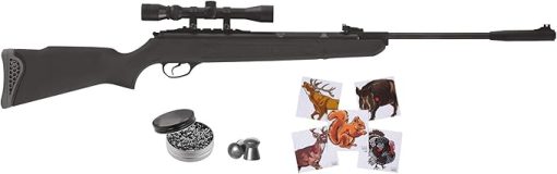 Hatsan Mod 125 Spring Combo Air Rifle with Wearable4U Paper Targets and Pellets Bundle