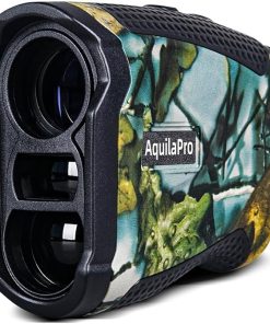 Hunting Range Finder, Type-C Recharging, 1300 Yd, Camo Pattern, 6X Magnification, Distance/Angle/Speed/Scan Multi Functional Waterproof Laser Range Finder with Case
