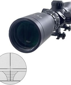 2-7×42 Long Eye Relief Scope Red Green llluminate Rangefinder Reticle 30mm Tube Diameter Fits Mosin Nagant 1891/30 M39 with Mount Rings 2