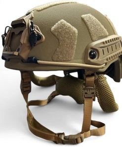 Coyote Brown Level IIIA High Cut Fast Tactical Helmet with Accessory Mounts 2