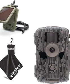 Stealth Cam Fusion MAX Dual Sim 36MP Photo & 1080P HD Video, 0.35 Sec Trigger Speed, App-Controlled Hunting Cellular Trail Camera, AT&T & Verizon, Solar Panel & Microfiber Cleaning Cloth
