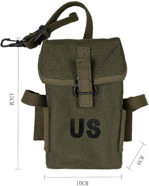 TBQATNTS WW2 Gear, Vietnam War Equipment, US Army Korean War M1956 M1961 Long Pouch - Image 2