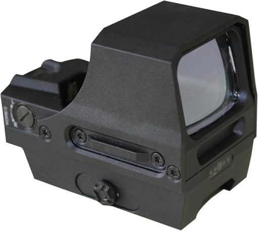 Red Dot Sight for Rifle - 0.5 MOA per Click Adjustment, 2 MOA Dot & 32 MOA Circle Reticle, OLED Reflex Sight with 10 Brightness Levels 10,000 Hours