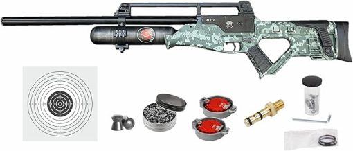 Hatsan Blitz Full Auto PCP Air Rifle with Included Wearable4U 100x Paper Targets and Lead Pellets Bundle