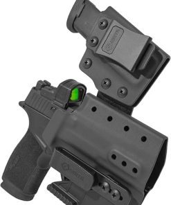 GRITR IWB Appendix Carry Kydex Gun Holster Fits Sig Sauer P365-XMACRO | Pistol Accessory for Men & Women w/Mag Holder, Optic Cut, Open Bottom, Adjustable Retention & Cant – Right/Left Hand Options