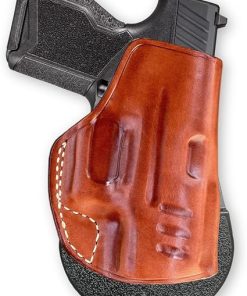 Premium Leather OWB Paddle Holster Open Top, Fits Taurus GX4 Micro Compact 9mm 3.06” Barrel, Right Hand Draw, Brown Color #1621#