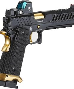 Lancer Tactical Knightshade Hi-Capa Gas Blowback Airsoft Pistol with Mi-cro Red Dot Sight