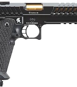Lancer Tactical Knightshade Hi-Capa Gas Blowback Airsoft Pistol Color: Black/Gold Barrel
