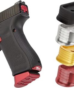 NDZ Performance Magazine Base Plate Finger Extension for Gen 1-5 Glock 20 21 29 30 40 41 – 10mm – Anodized Aluminum W/Aspis Cut – Made in USA
