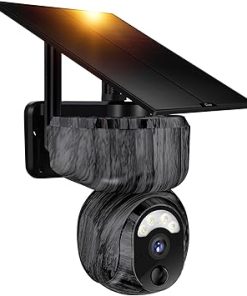 Vyze-Link Game Trail Camera Cellular, Solar Power with Live Feed, Wildlife Cameras with Night Vision Motion Activated, Low Glow, Memory Card Not Included, Cell Cam for Hunting, Outdoor Security