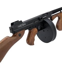 Evike Airsoft – Cybergun Licensed Thompson 1928 “Chicago Typewriter AEG Airsoft Rifle w/Imitation Wood Furniture (Package: Gun Only) 2