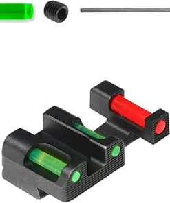 TSF TAC Fiber Optic Gun Sights Compatible with Beretta M9A4 & 92Xi | Durable Compact Ultra-Bright Front & Rear Tactical Handgun Sights with Easy-to-Use FiberLok Technology
