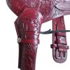 Western Gun Holster – Handmade Full Grain Leather Cowboy Holster – Right Hand Draw – Fits 4″ to 6.5″ Barrel – for .22, .38/357, .44/45 Caliber Revolvers