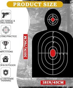 72 Pcs Shooting Target Tactical Cardboard Targets Cardboard Silhouette Target for Shooting Range Practice Competitions Training 2