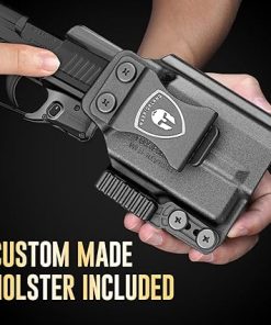 WARRIORLAND Green Laser Sight and Holster Fit for Sig P365 / P365X/ P365XL – Compact Lightweight Light with Battery Indicator, Includes Custom Right-Hand IWB Concealed Carry Kydex Holster, WLS-103G-H2 2