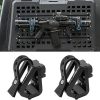 2 Pack Enhanced Gun Rack Set for Metal Tactical Molle Panels | Secure Gun Mount with Rubber Straps | Ideal for Vehicles and Trucks | Fits 1” Standard Tactical Hole Spacing
