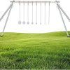 KUAFU NP550 Steel 1/4″ 8 Spinning Targets & Targets Stand Kit, Spinning Rimfire Target for .22 Rimfire, Rimfire Kyl Airgun Plinking Target
