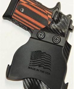REVKEL Custom Kydex Molded OWB Paddle Holster for Ruger Max 9. Black Left Hand Draw. Hand Crafted in Texas, USA. 2