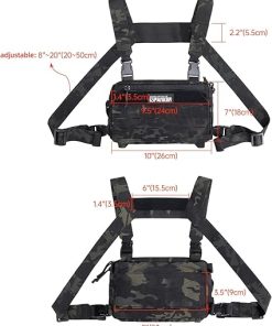 EXCELLENT ELITE SPANKER Tactical Chest Rig Pack EDC Chest Bag Molle Utility Chest Pouch for Outdoor Hunting Workouts Hiking 2