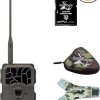 Zleo Cellular Game Trail Camera Solar, Wildlife Deer Cameras with Low Glow Night Vision Waterproof, 0.3s Trigger, Live Feed to Cell Phone, 5MP Photo, HD Video, No WiFi Needed, Spring Green 4