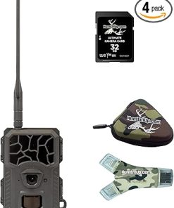 WiseEye Mini Cam 2 Trail Camera Bundle 32 GB SD Card – Reader and Card Case kit MC-2 – Multi-Carrier System – Runs on All Cellular Services
