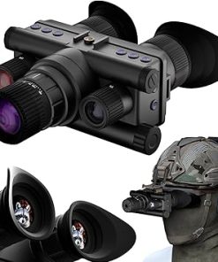 4K Night Vision Goggles for Adults – Helmet Mounted Night Vision Monocular with 4 Color Modes 8X Magnification,32G HD Recording & Playback for Camping Surveillance (AR1)