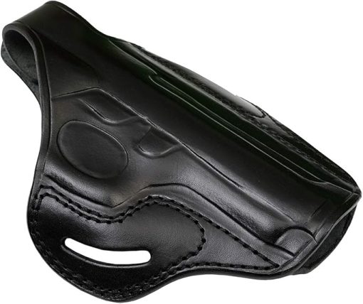 Leather Belt Holster Fits CZ 75 SP01 P01 P10S P07 Duty 2075 Rami Shadow 2, Premium Leather, Thumb Break - Image 2