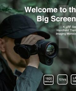 K50-640 LRF Thermal Imaging Monocular for Hunting – 50mm Focal Lens, 640×512 (50Hz) 12μm Night Vision Infrared Scope, 1920×1080 Full-HD AMOLED Display, 10-Hour Battery Life for Outdoor Use 2