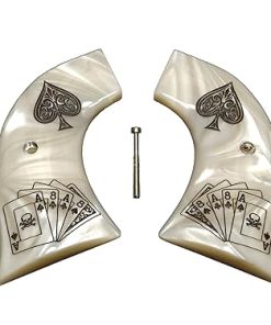 Pearl Dead Mans Hand Ruger Vaquero/Blackhawk/Wrangler Grips