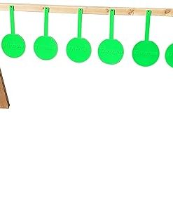Throom – Reactive Self Healing Targets for Shooting, 6″ HangTuff + 2×4 Target Stand Brackets, Portable, Hanging Gun Target for Pistol or Rifle, for Indoor and Outdoor Range, Ricochet Free