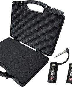 Cedar Mill Fine Firearms Hard Gun Cases for Handguns – TSA Approved Firearm Travel Case and TSA Approved & California Compliant Gun Case Lock – Durable, Cut-Resistant, Child-Safe Padlock for Guns