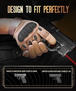 WARRIORLAND Red Laser Sight for S&W M&P Shield M2.0 9mm/.40 Pistol (Not Fit Shield Plus), Ultra Compact 40 Red Sight, Tigger Laser With Ambidextrous On/Off Switch & Power Indicator, WLS-102 2