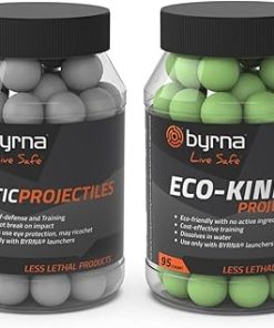 Byrna Projectile Bundle – Kinetic (95 Count) & Eco-Kinetic (95 Count) Projectiles – Self Defense and Practice Ammo, Compatible with All Byrna Launchers, 0.68 Caliber