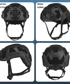 Fast Tactical Helmet High Cut with NVG Mount & Side Rails – Lightweight, Adjustable Fit – Ideal for Airsoft, Paintball, Outdoor Cycling, and Tactical Training 2