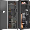 10-14 Gun Safe – Gun Cabinets for Rifles and Shotguns, Large Rifle Safe for Home – Quick Access Gun Safe with Adjustable Shelves