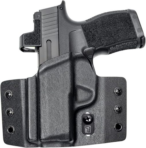 Tulster OWB Contour Kydex Holster in Left Hand fits: Sig Sauer P365 / P365X / SAS | Optic Compatible Outside The Waistband Concealed Carry
