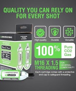 74g CO2 Cartridges for Airsoft & BB Guns – 74 Gram CO2 Cartridge with Protective End Cap, Up To 1500+ Shots (Pack Size Option: 2, 4, 8, 16) 2