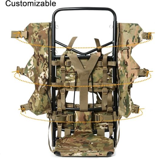MT Alice Aluminum External Frame Military Army Rucksack Extra Large Load Hunting MOLLE Tactical Design Ripstop Nylon Fabric - Image 2