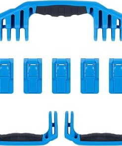 Pelican 1646 Replacement Handle & Latch Set by ColorCase – Blue Handles & Push Button Latches 2