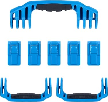 Pelican 1646 Replacement Handle & Latch Set by ColorCase – Blue Handles & Push Button Latches Pelican 1646 Replacement Handle & Latch Set by ColorCase - Blue Handles & Push Button Latches