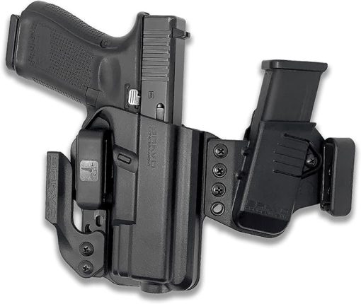 Linked Holster for Glock™ 26 27 33 - IWB Holster with Mag Pouch for Concealed Carry/Custom fit to Your Gun - Inside The Waistband - Comfort and Concealment - EDC - Pistol Holster - Gun Holster