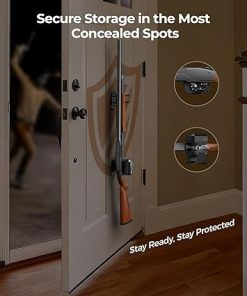 Biometric Gun Trigger Locks – Portable & Wall-Mountable Trigger Locks for Shotguns, Rifles, Handguns, Quick-Access Gun Safety with Fingerprint, Keypad, Key 2