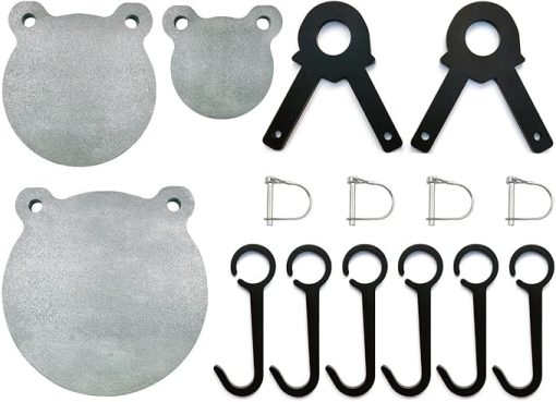 AR500 Steel Target 3/8 Inch, Steel Silhouette/Gong Target for Shooting
