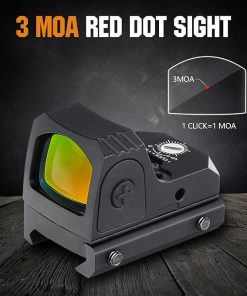 ohhunt Red Dot Sight 3 MOA Reflex Sight Scope for RMR Footprint 20mm Picatiinny with 5 Brightness Settings 2