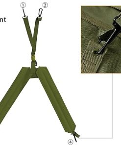 MT Military Alice Yoke Shoulder Strap with Belt, Utility Army Butt Pack and Canteen & Magazine Pouch Set for Outdoor Backpack Olive Drab 2
