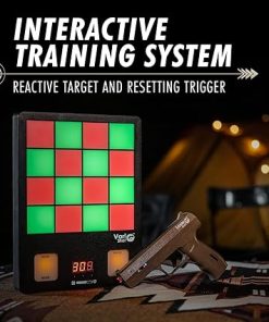 Laser Shooting Training System, VariShot Trainer Target with Point-of-Impact Display and Timed Games, Dry Fire Practice with SIRT Pistols, Class I Laser Output <0.396mW, Includes 2 Pistols 2