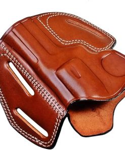 Leather OWB Belt Holster Fits S&W Model 686 586 637 60 10 19, Premium Leather, Fast Draw, Handcrafted – ShnLeather 2