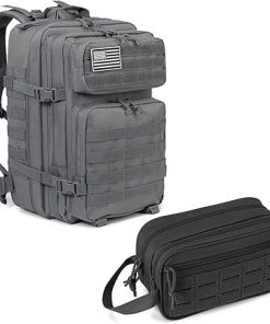 QT&QY 45L Tactical backpack & Tactical Toiletry Bag