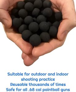 .43 Cal or .50 Cal or .68 Cal Rubber Balls New Reusable Training Rubber Balls for Paintball Guns 2