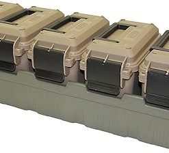 MTM Ammo Crate Mini & Mag Can, 5-Can Stackable, Multi-Caliber Ammo Storage, 223/5.56 & 9mm-45 ACP Magazines, Black, Polypropylene 2